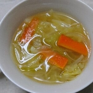簡単！キャベツ・玉葱・野菜の甘みdeコンソメスープ